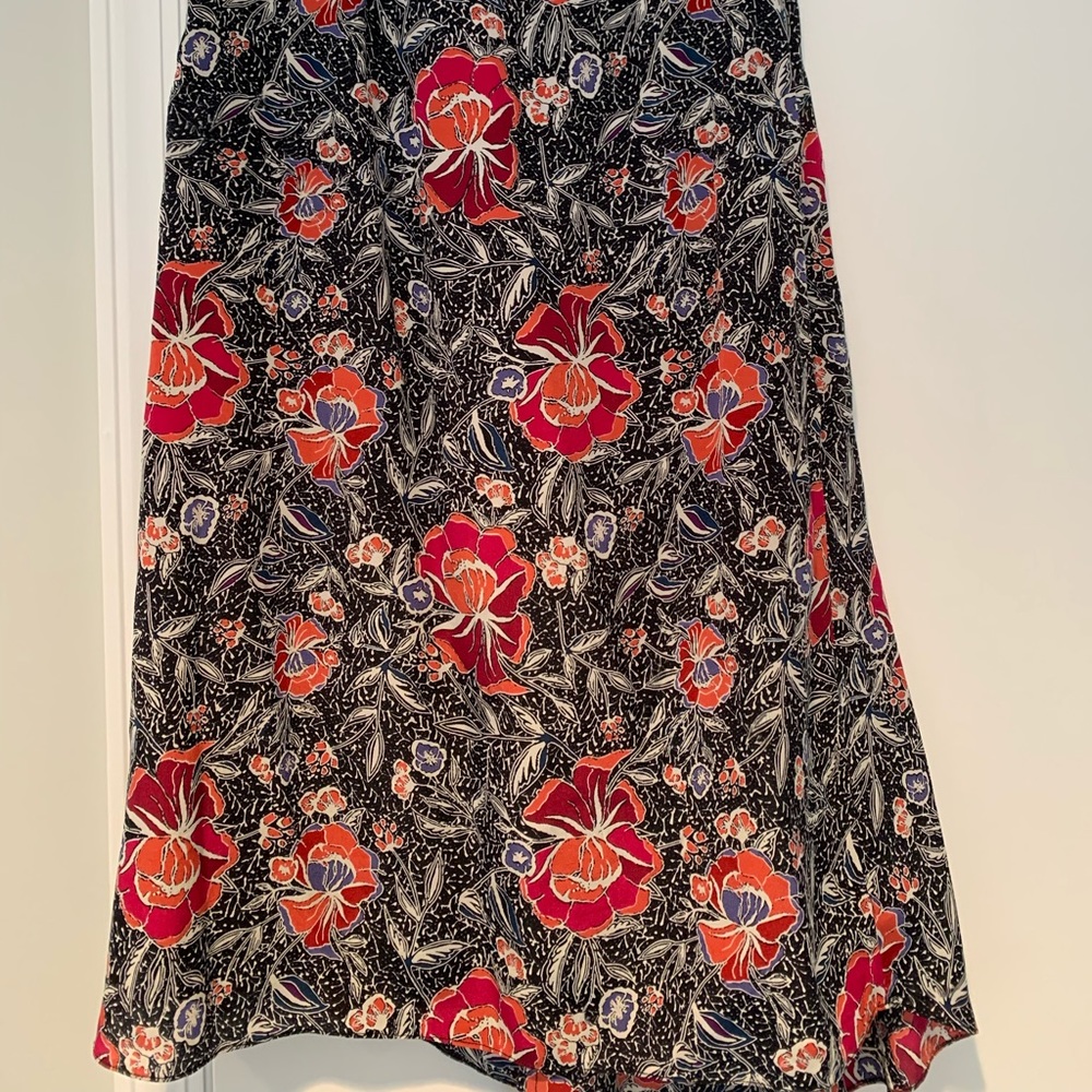 Isabel Marant Floral Midi Skirt. Yandra Print. 2019 Collection. Sz 34. 100% Silk